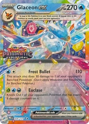 Glaceon ex - 026/131 - Promo (Prismatic Evolutions Stamp)