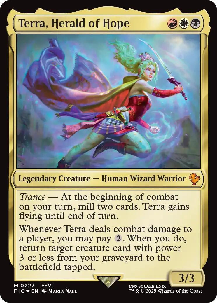 Image for Terra, Herald of Hope (Surge Foil) (223) (FIC) - Magic: The Gathering