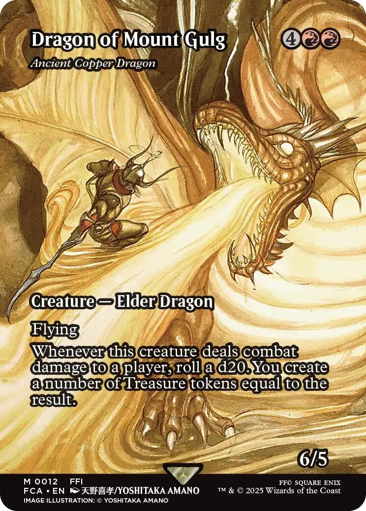 Image for Dragon of Mount Gulg - Ancient Copper Dragon (Showcase) (12) (FCA) - Magic: The Gathering