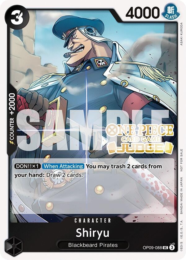 Image for Shiryu (Judge Pack Vol. 5) (OP09-088) (OP-PR) - One Piece Card Game