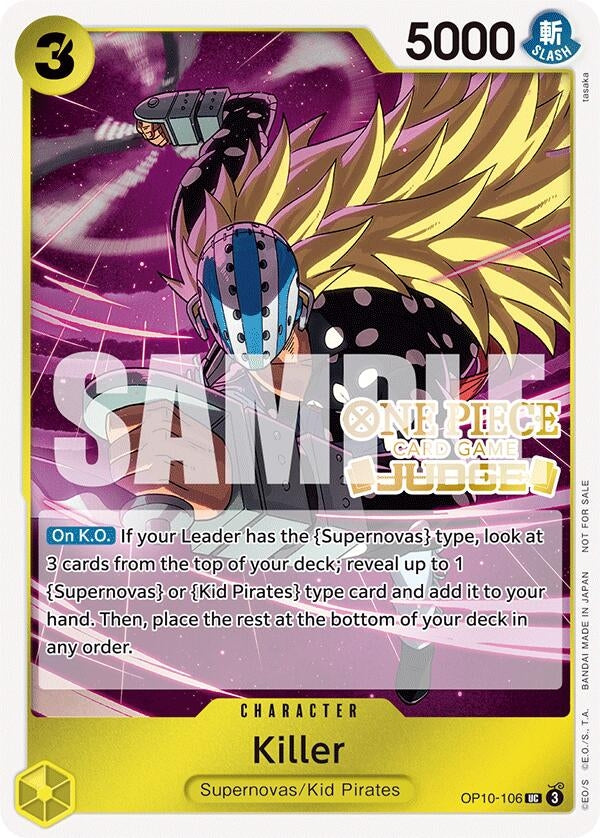 Image for Killer (Judge Pack Vol. 5) (OP10-106) (OP-PR) - One Piece Card Game