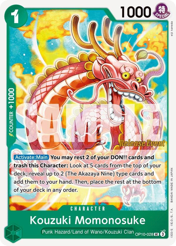 Image for Kouzuki Momonosuke (028) (OP10-028) (OP10 RE) - One Piece Card Game