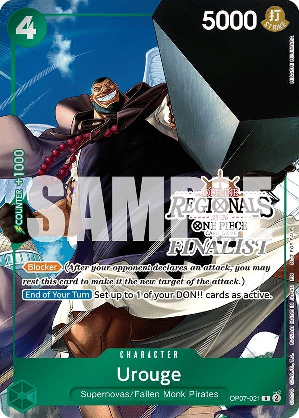 Image for Urouge (Regional Finalist Card Set 2025 Vol.1) (OP07-021) (OP-PR) - One Piece Card Game