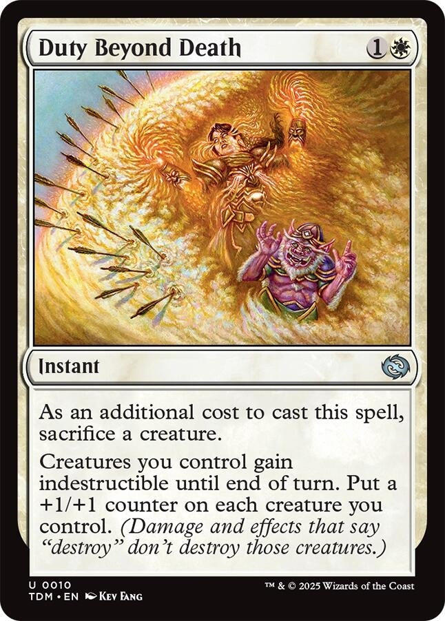 Image for Duty Beyond Death (10) (TDM) - Magic: The Gathering