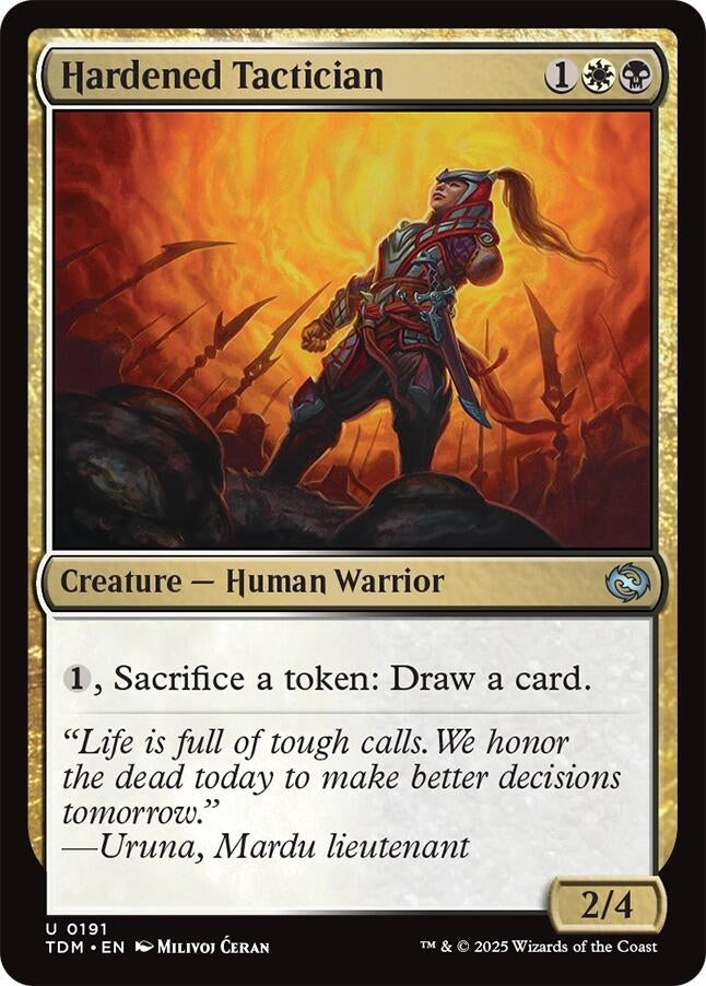 Image for Hardened Tactician (191) (TDM) - Magic: The Gathering