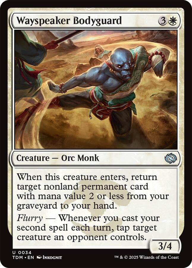 Image for Wayspeaker Bodyguard (34) (TDM) - Magic: The Gathering