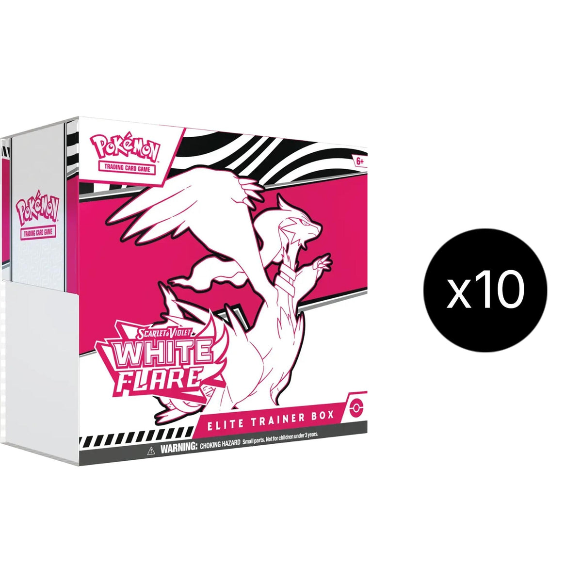 Image for White Flare Elite Trainer Box Case - Pokemon