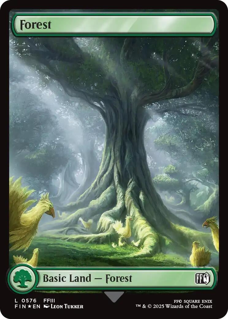Image for Forest (0576) (Surge Foil) (576) (FIN) - Magic: The Gathering