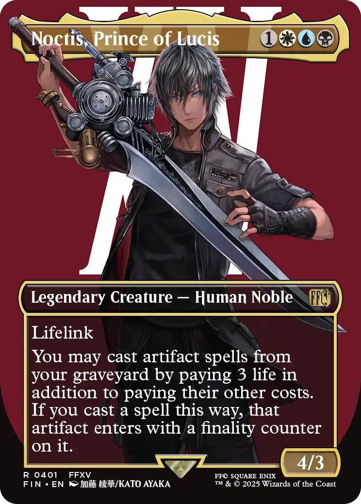 Image for Noctis, Prince of Lucis (Borderless) (401) (FIN) - Magic: The Gathering