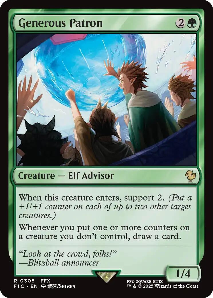 Image for Generous Patron (305) (FIC) - Magic: The Gathering