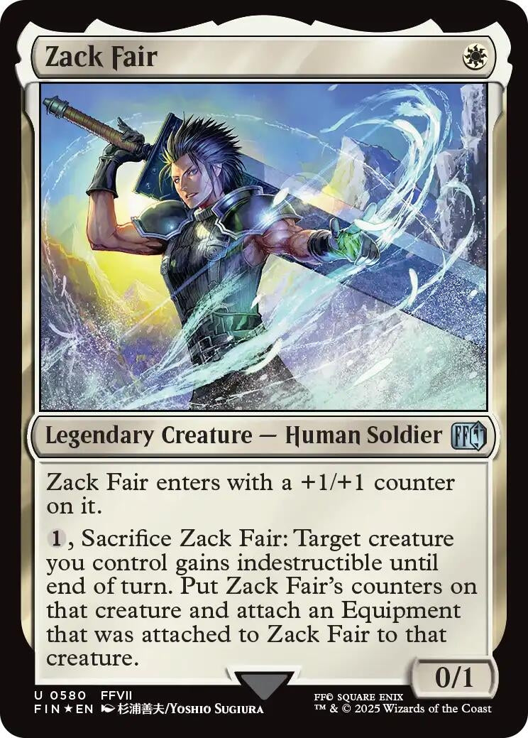 Image for Zack Fair (Surge Foil) (580) (FIN) - Magic: The Gathering