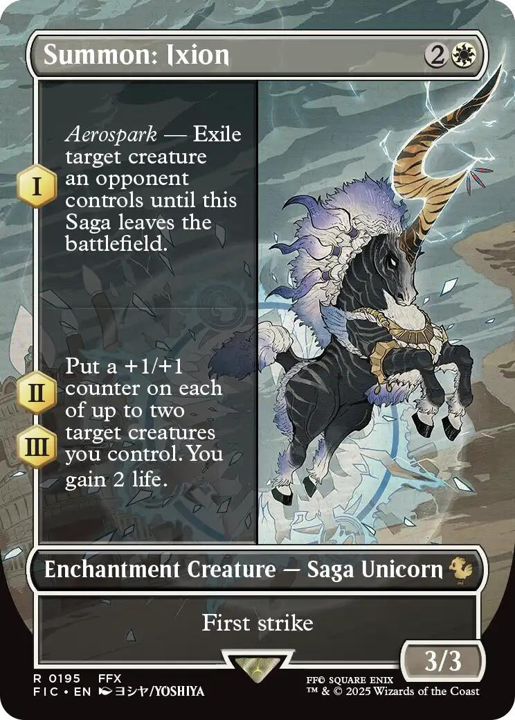 Image for Summon: Ixion (Borderless) (195) (FIC) - Magic: The Gathering