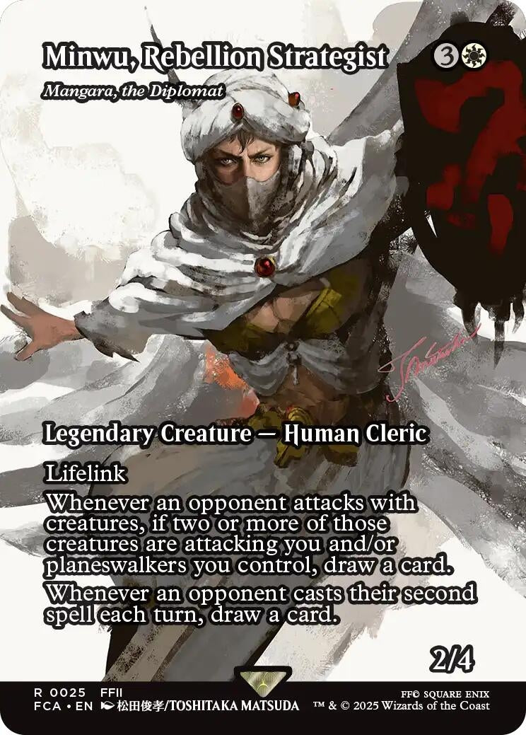 Image for Minwu, Rebellion Strategist - Mangara, the Diplomat (Showcase) (25) (FCA) - Magic: The Gathering
