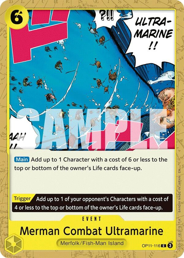 Image for Merman Combat Ultramarine (OP11-116) (OP11) - One Piece Card Game