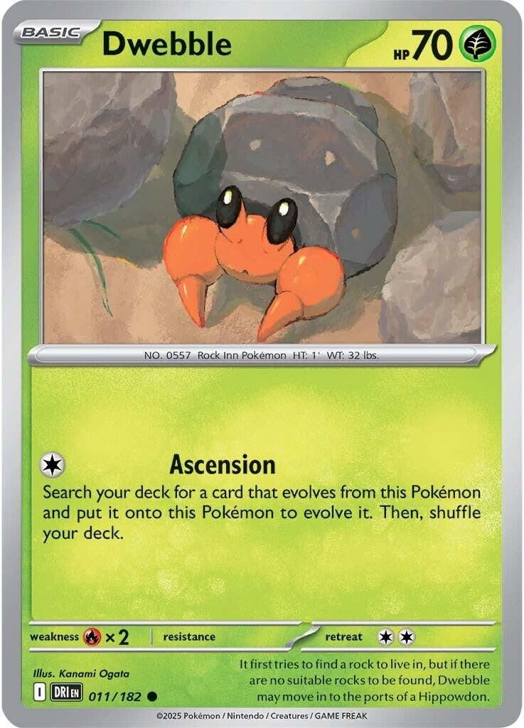 Image for Dwebble (011/182) (DRI) - Pokemon