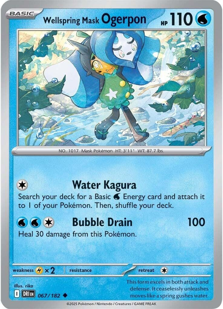 Image for Wellspring Mask Ogerpon (067/182) (DRI) - Pokemon