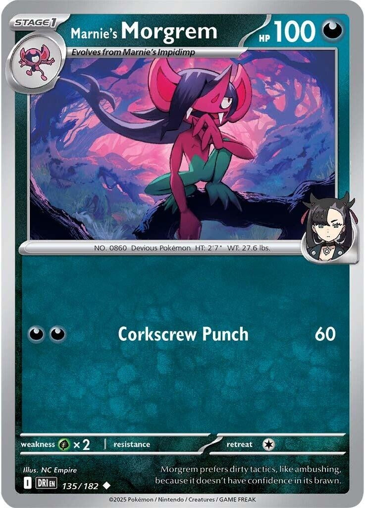 Image for Marnie's Morgrem (135/182) (DRI) - Pokemon