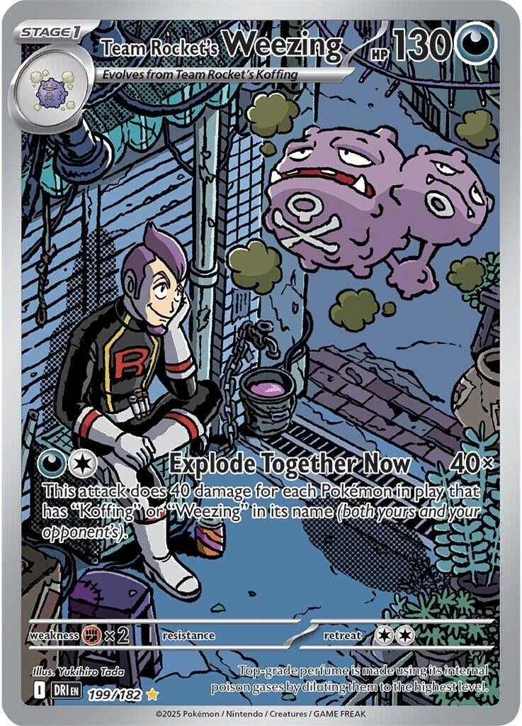 Image for Team Rocket's Weezing (199/182) (DRI) - Pokemon