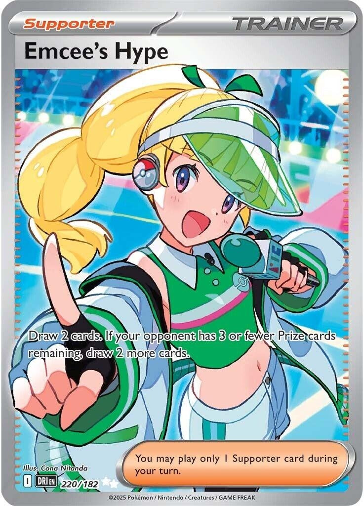 Image for Emcee's Hype (220/182) (DRI) - Pokemon