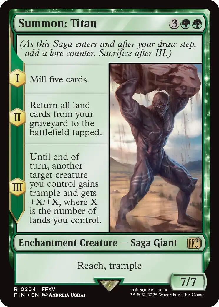Image for Summon: Titan (204) (FIN) - Magic: The Gathering