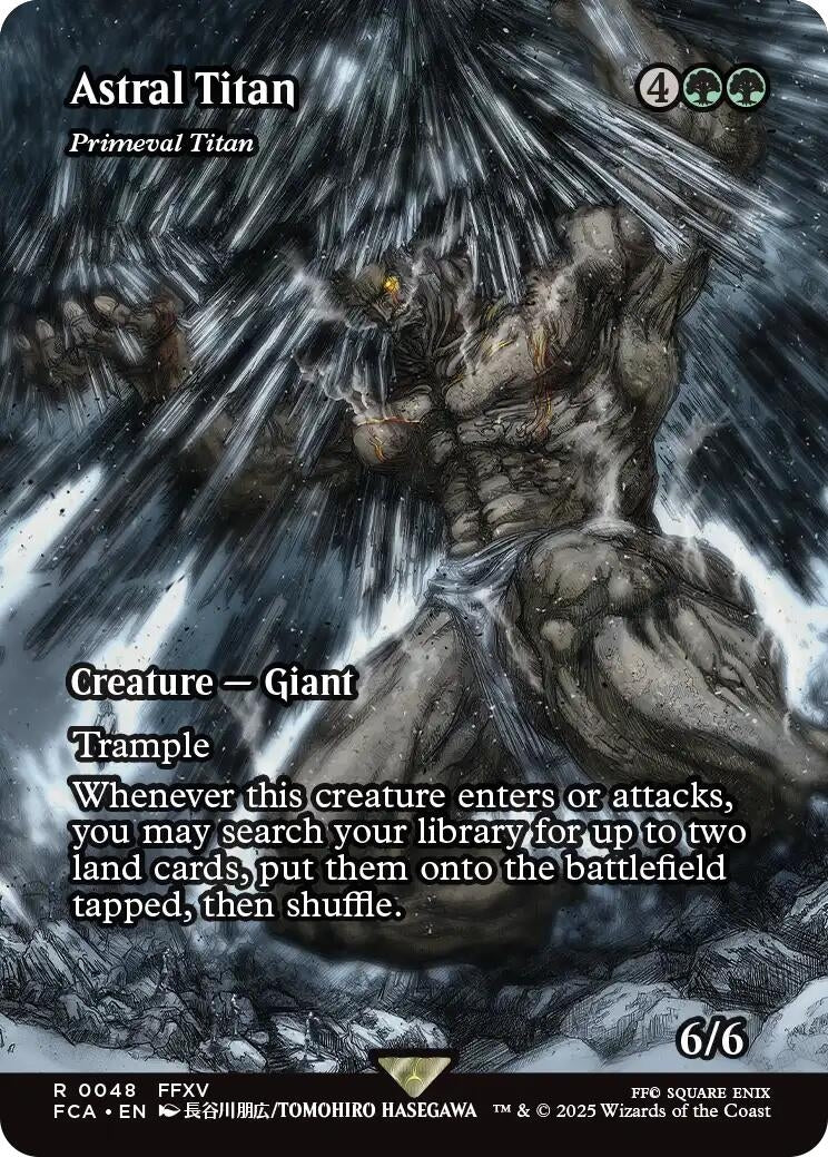 Image for Astral Titan - Primeval Titan (Showcase) (48) (FCA) - Magic: The Gathering