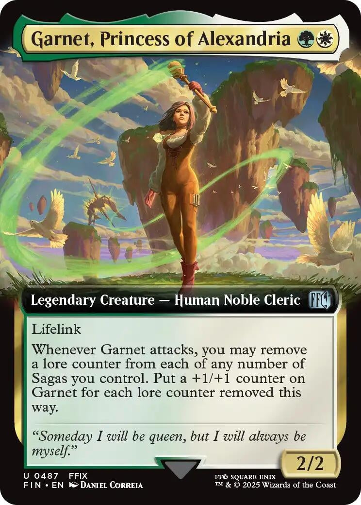 Image for Garnet, Princess of Alexandria (Extended Art) (487) (FIN) - Magic: The Gathering
