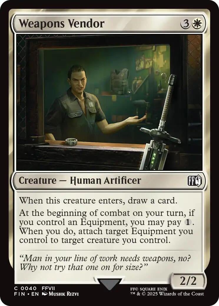 Image for Weapons Vendor (40) (FIN) - Magic: The Gathering