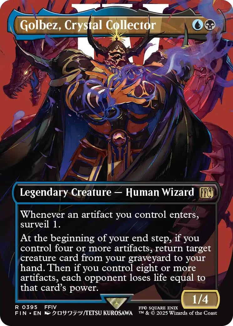 Image for Golbez, Crystal Collector (Borderless) (395) (FIN) - Magic: The Gathering