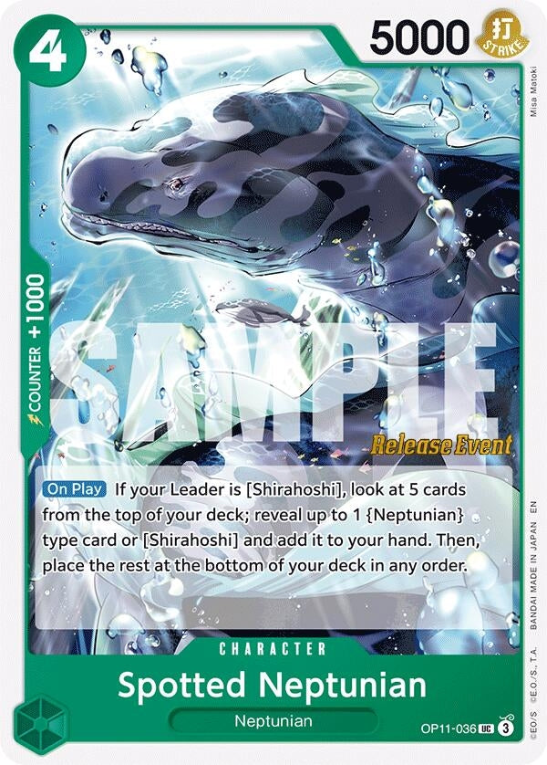 Image for Spotted Neptunian (OP11-036) (OP11 RE) - One Piece Card Game