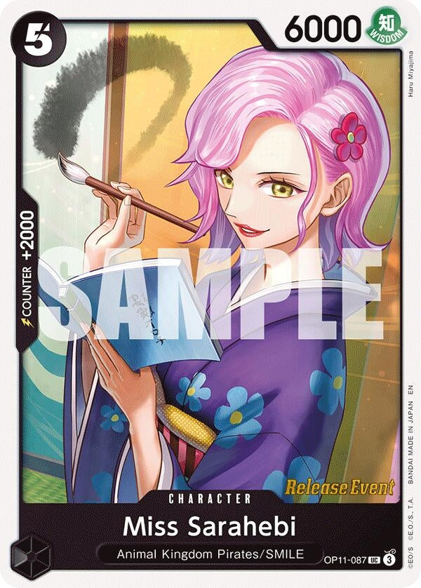 Image for Miss Sarahebi (OP11-087) (OP11 RE) - One Piece Card Game
