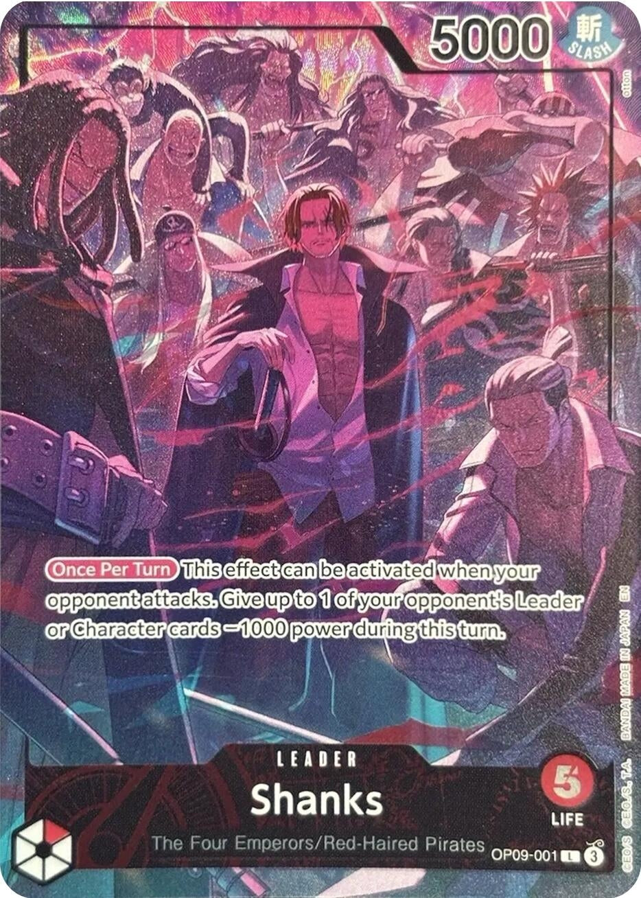Image for Shanks (English Version 2nd Anniversary Set) (OP09-001) (OP-PR) - One Piece Card Game
