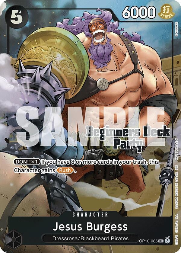 Image for Jesus Burgess (Beginners Deck Party [ST-23] - [ST-28] Winner Pack) (OP10-085) (OP-PR) - One Piece Card Game