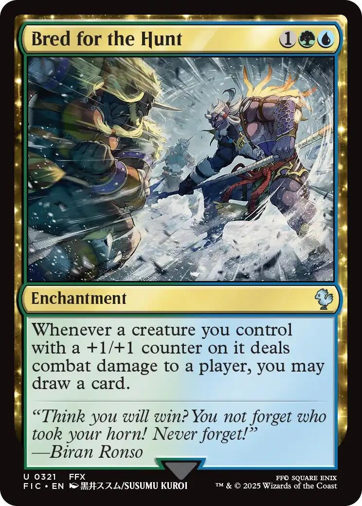 Image for Bred for the Hunt (Surge Foil) (321) (FIC) - Magic: The Gathering