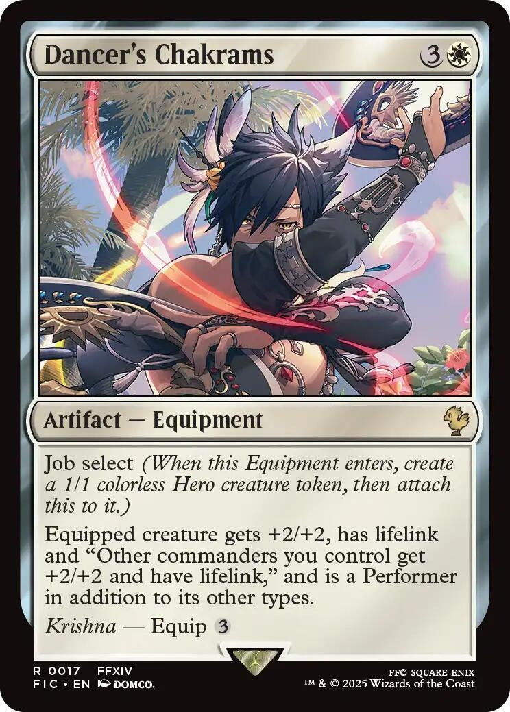 Image for Dancer's Chakrams (Surge Foil) (17) (FIC) - Magic: The Gathering