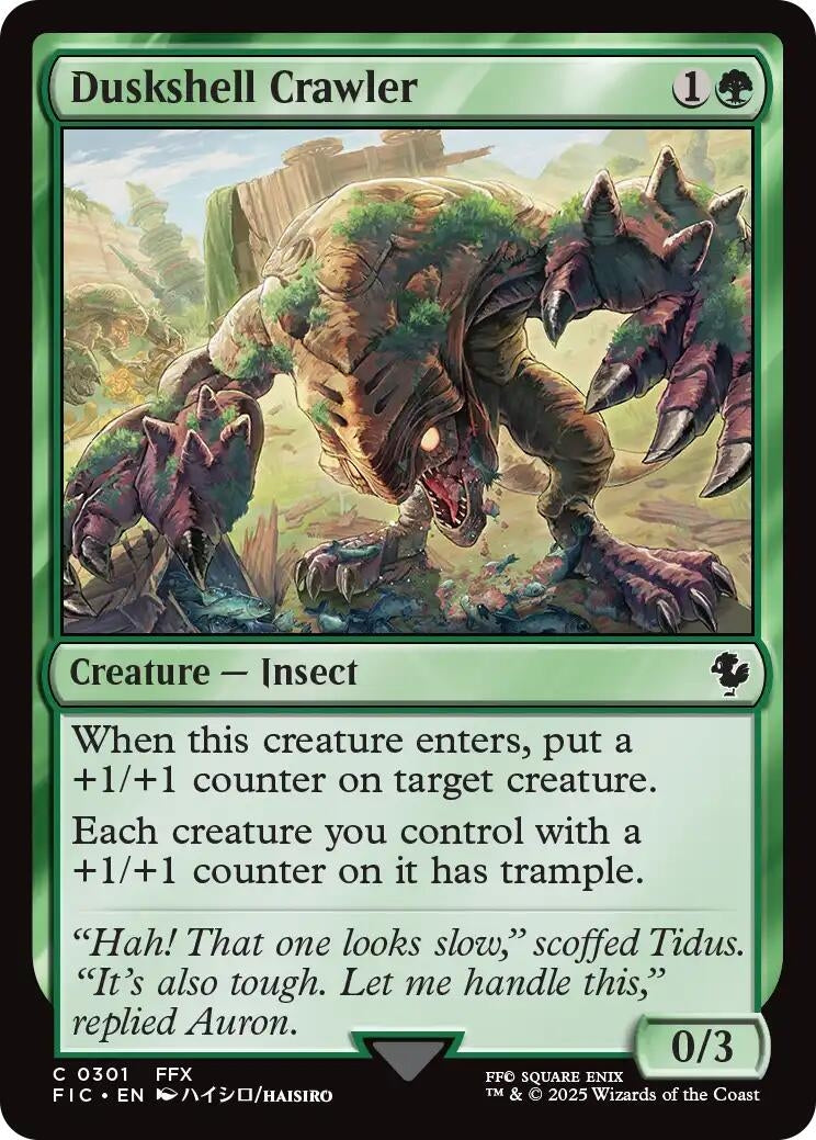 Image for Duskshell Crawler (Surge Foil) (301) (FIC) - Magic: The Gathering