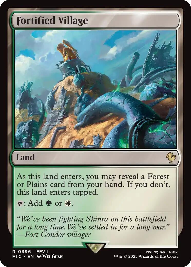 Image for Fortified Village (Surge Foil) (396) (FIC) - Magic: The Gathering