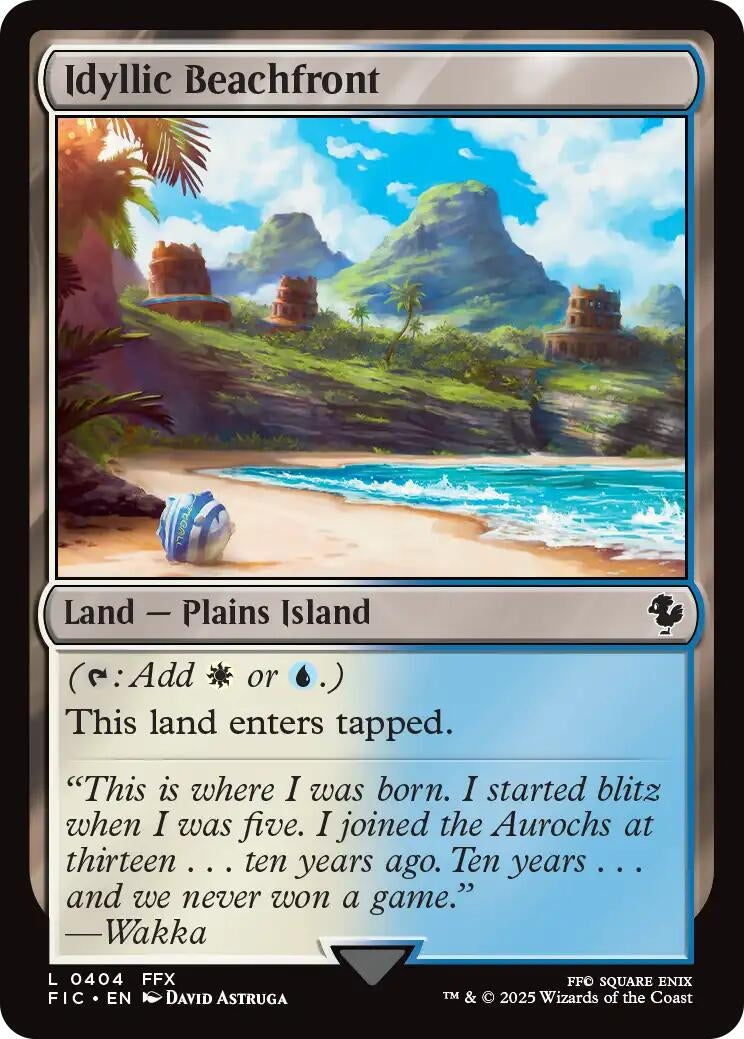 Image for Idyllic Beachfront (Surge Foil) (404) (FIC) - Magic: The Gathering