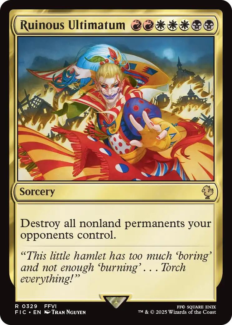 Image for Ruinous Ultimatum (Surge Foil) (329) (FIC) - Magic: The Gathering