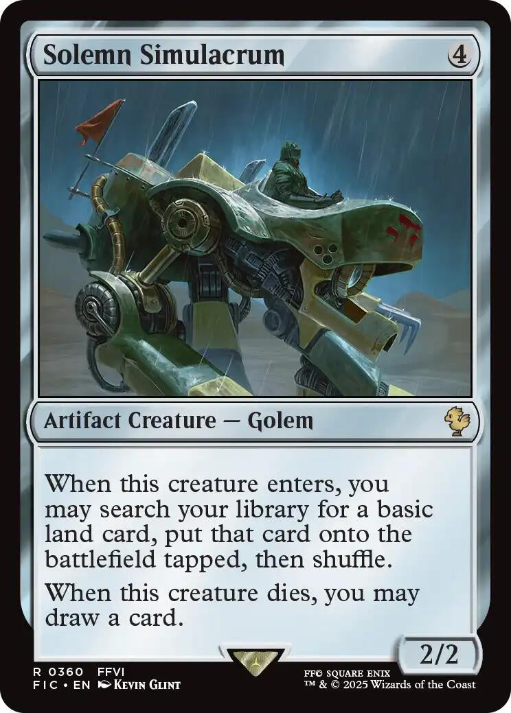 Image for Solemn Simulacrum (Surge Foil) (360) (FIC) - Magic: The Gathering