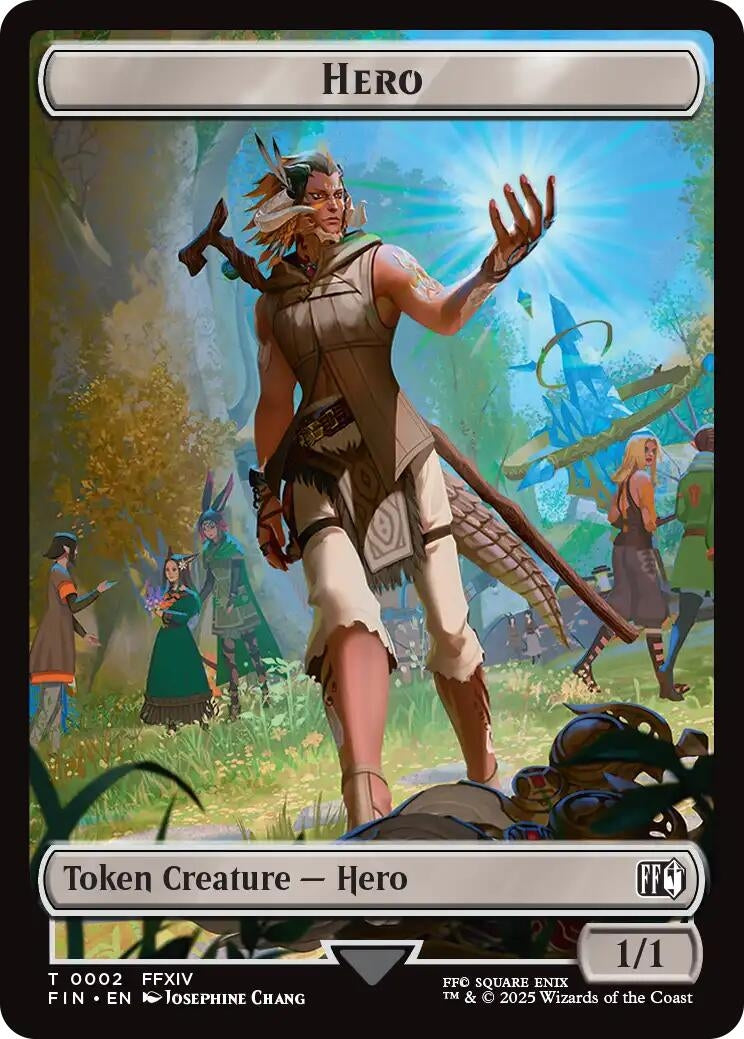 Image for Hero (0002) // Knight Double-Sided Token (2 // 10) (FIN) - Magic: The Gathering