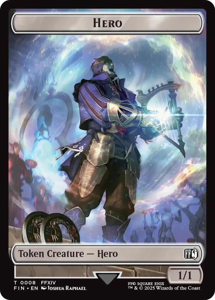 Image for Hero (0008) // Treasure (0023) Double-Sided Token (8 // 23) (FIN) - Magic: The Gathering