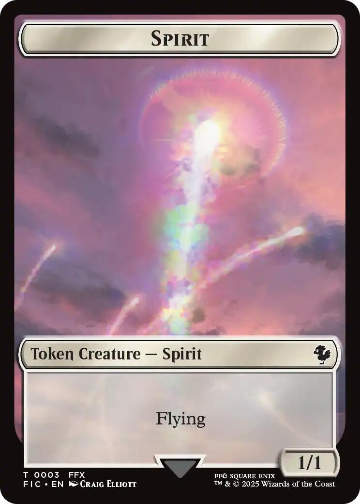 Image for Spirit // Hero (0002) Double-Sided Token (3 // 2) (FIC) - Magic: The Gathering