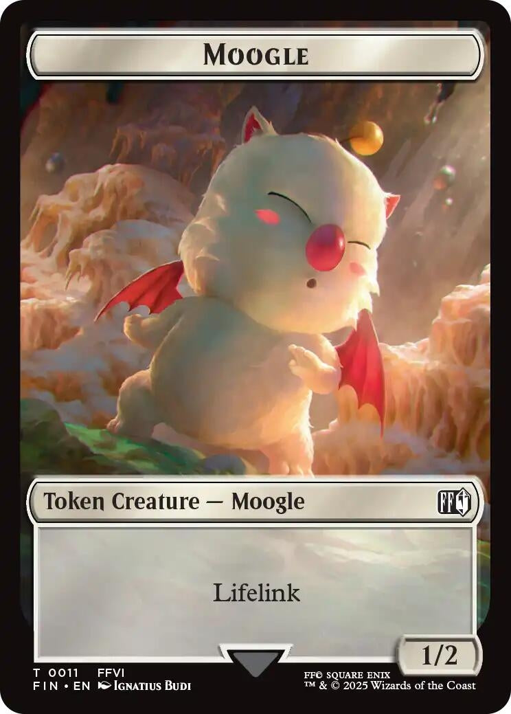 Image for Moogle (0011) // Treasure (0023) Double-Sided Token (11 // 23) (FIN) - Magic: The Gathering