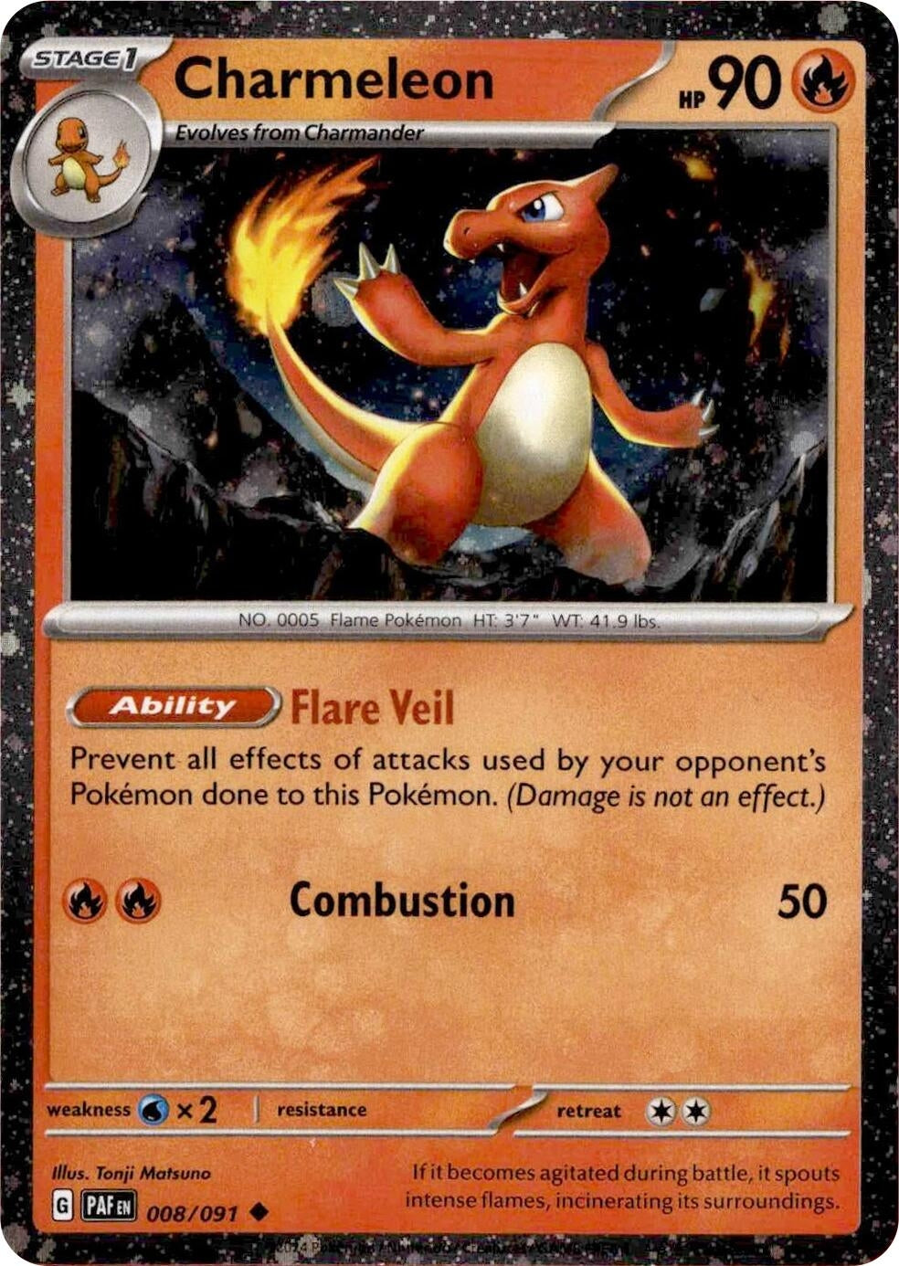 Image for Charmeleon - 008/091 (Cosmos Holo) (008/091) (MCAP) - Pokemon