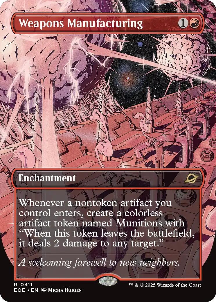 Image for Weapons Manufacturing (Borderless) (311) (EOE) - Magic: The Gathering