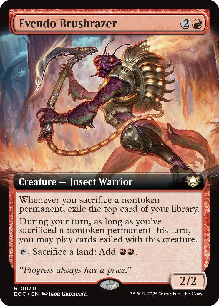 Image for Evendo Brushrazer (Extended Art) (30) (EOC) - Magic: The Gathering