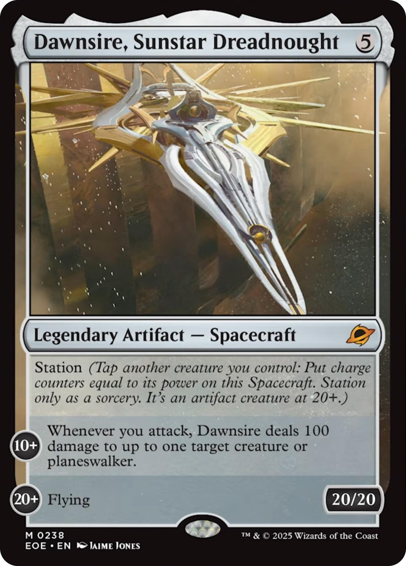 Image for Dawnsire, Sunstar Dreadnought (238) (EOE) - Magic: The Gathering