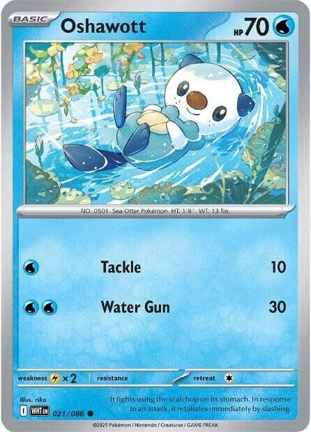 Image for Oshawott (021/086) (WHT) - Pokemon
