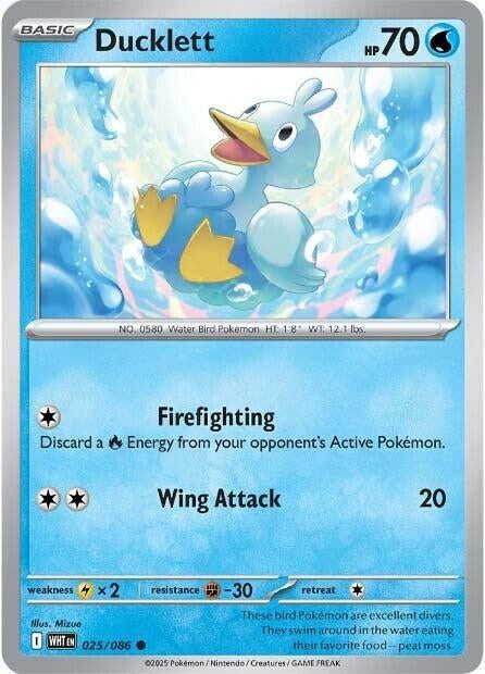 Image for Ducklett (025/086) (WHT) - Pokemon