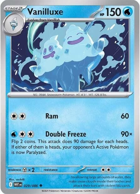 Image for Vanilluxe (029/086) (WHT) - Pokemon